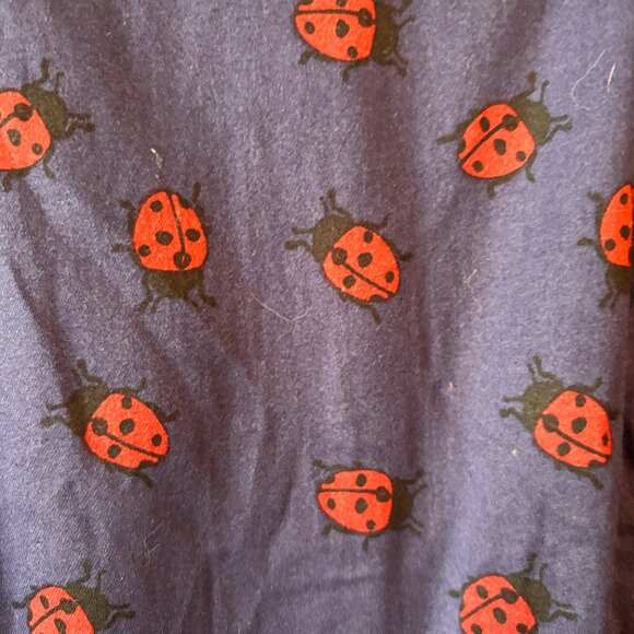 Collectif Size UK 14/ US 10 Blue Pencil Dress with Lady Bugs - Picture 4 of 6